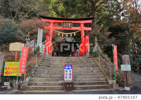 栃木県 茨城県　鷲子山上神社 大鳥居 97905107