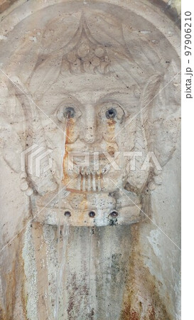 The fragment of fontain in Rome, Italy The fragment of fontain in Rome, Italy 97906210