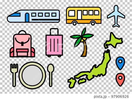 simple travel icon set 97906926