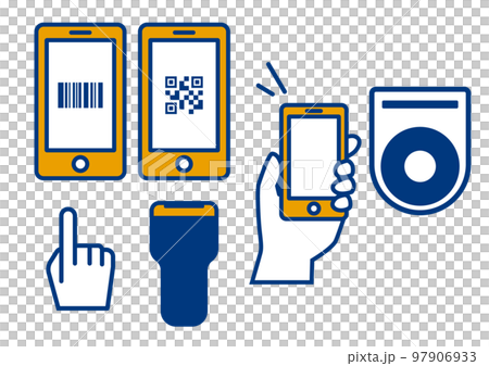 簡單的電子支付圖標集 97906933