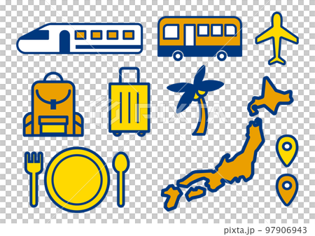 simple travel icon set simple travel icon set 97906943