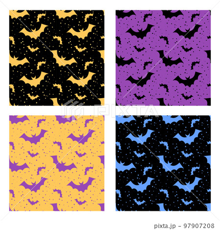 Halloween, bad patterns, cute prints. Creepy colorful scary textures for fabric, wallpaper design, wrapping paper, seamless background. Gothic elements collection. Vector cartoon garish illustration Halloween, bad patterns, cute prints. Creepy colorful scary textures for fabric, wallpaper design, wrapping paper, seamless background. Gothic elements collection. Vector cartoon garish illustration 97907208