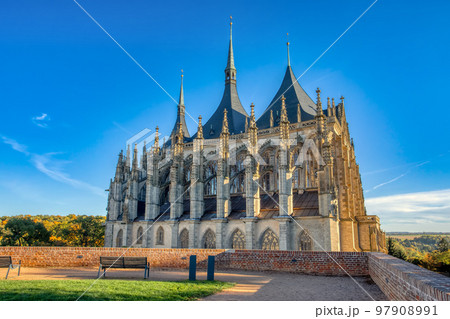 Famous Saint Barbara's Cathedral, Kutna Hora, Czech Republic 97908991