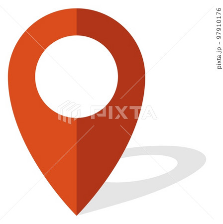 Map pin. Red geo mark. Location symbol 97910176