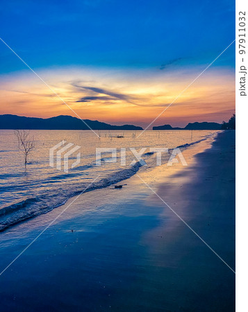 Pak Bara Beach in Satun, Thailand 97911032
