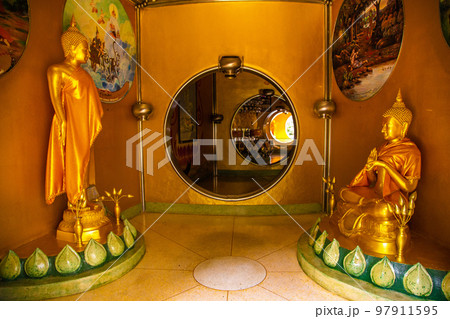 Phra Maha Chedi Tripob Trimongkol steel pagoda in Hat Yai, Songkhla, Thailand  97911595
