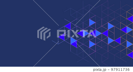 Abstract geometric background with triangle shape pattern 97911736