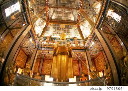 Temple "Wat Lat Phrao" in Bangkok, Thailand 97913064