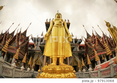 Temple "Wat Lat Phrao" in Bangkok, Thailand 97913068