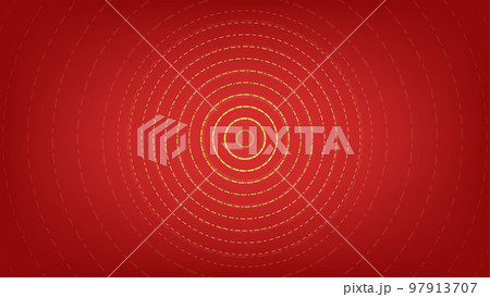 Red background and golden border with space. Lunar new year concept, Chinese new year background. vector. 97913707