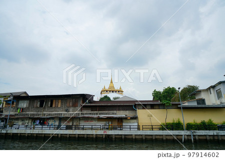 The Golden Mount, Wat Saket, in Bangkok, Thailand The Golden Mount, Wat Saket, in Bangkok, Thailand 97914602