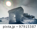 厳冬の蔵王刈田岳 97915387