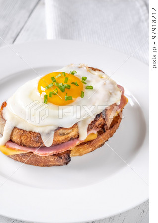 Croque madame sandwich 97918212