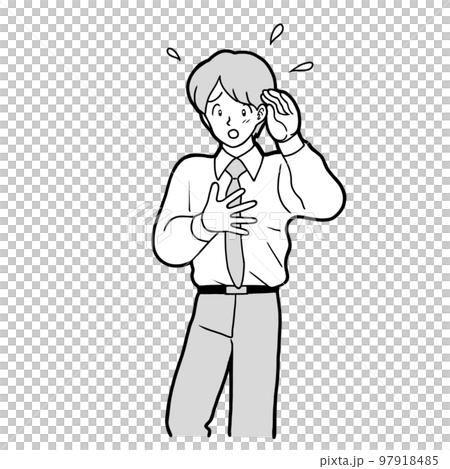 聞き取れなくて困っている男性 97918485