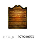 Vector realistic illustration of wooden signboard isolated 97920653
