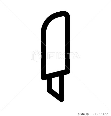 Office knife icon line isolated on white background. Black flat thin icon on modern outline style. Linear symbol and editable stroke. Simple and pixel perfect stroke vector illustration Office knife icon line isolated on white background. Black flat thin icon on modern outline style. Linear symbol and editable stroke. Simple and pixel perfect stroke vector illustration 97922422