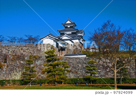 白河市 小峰城跡公園 三重櫓 前御門 石垣 白河市 小峰城跡公園 三重櫓 前御門 石垣 97924099