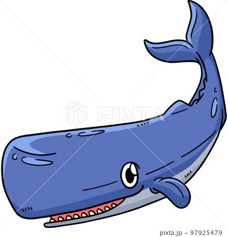 Sperm Whale Marine Animal Cartoon Colored Clipart Sperm Whale Marine Animal Cartoon Colored Clipart 97925479