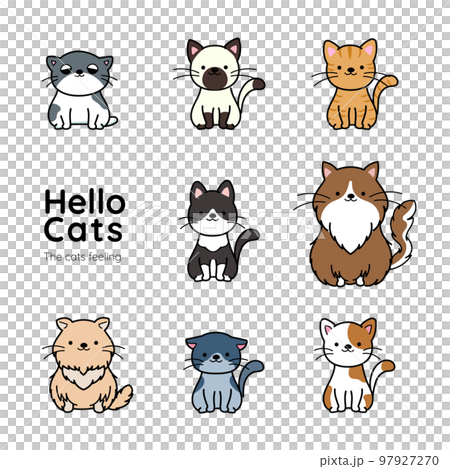 cat expression icon 97927270