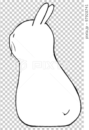 兔子的後方外觀 兔子的後方外觀 97928741