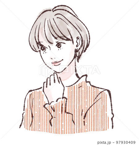 女性のイラスト素材 97930409