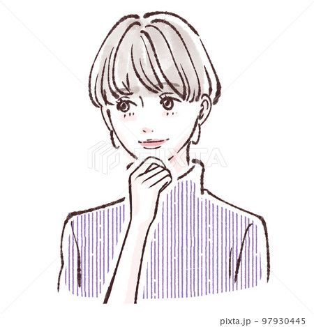 女性のイラスト素材 97930445