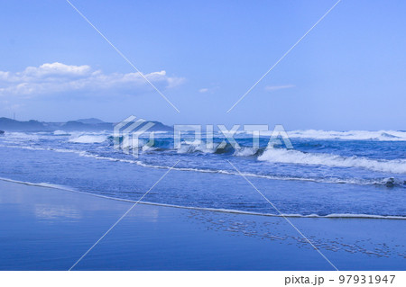 宮崎の荒れた海 自然 宮崎の荒れた海 自然 97931947