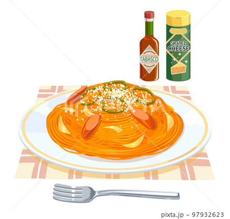 ナポリタンのイラスト 97932623