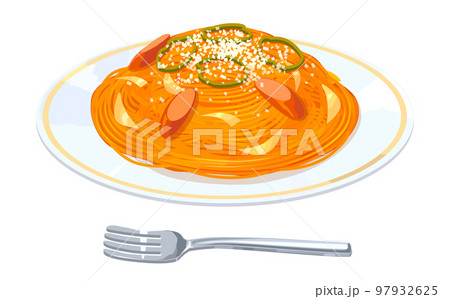 ナポリタンのイラスト 97932625