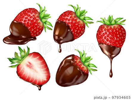 イチゴのチョコレートがけのレシピ