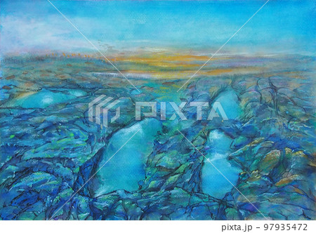 退潮のイラスト素材 [97935472] - PIXTA