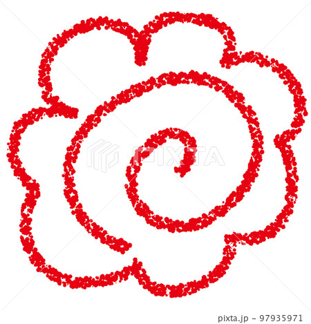 クレヨン素材の花丸 97935971