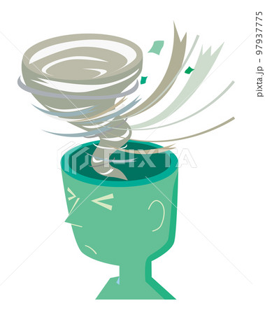 嵐が吹き荒れつらい気持ちのイメージ 嵐が吹き荒れつらい気持ちのイメージ 97937775