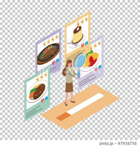 Image of searching for gourmet information Image of searching for gourmet information 97938758