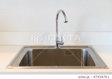 stainless steel kitchen sink in room stainless steel kitchen sink in room 97938761