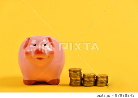 Financial profit and calculations concept. Investments and income growth idea 97938845