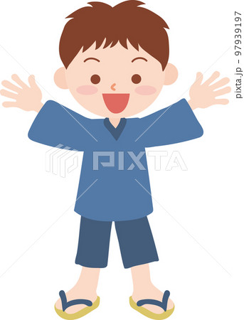 甚兵衛姿の男の子 甚兵衛姿の男の子 97939197