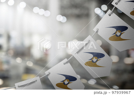 A garland of Eurasian Economic Union national flags on an abstract blurred background A garland of Eurasian Economic Union national flags on an abstract blurred background 97939967