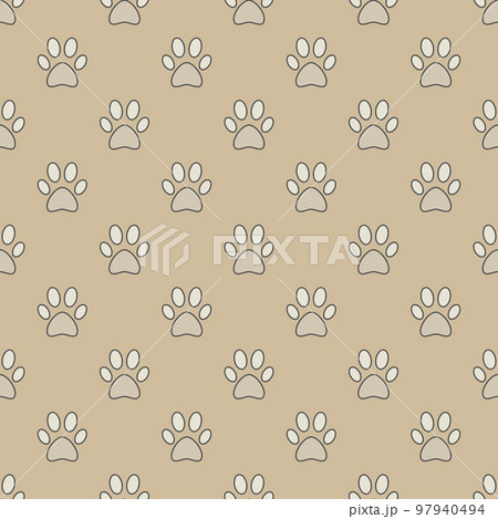 Colorful paw seamless pattern Colorful paw seamless pattern 97940494