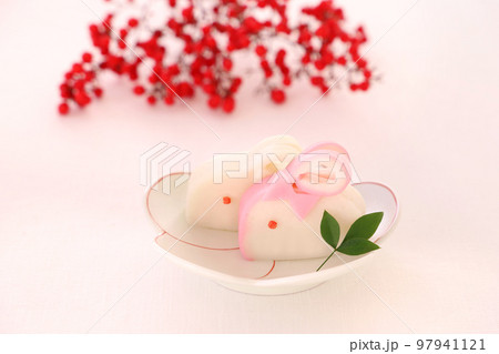 紅白かまぼこ りぼんうさぎ 紅白かまぼこ りぼんうさぎ 97941121