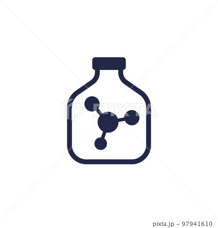 solvent bottle icon on white solvent bottle icon on white 97941610