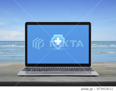Business healthy and medical care insurance online concept Business healthy and medical care insurance online concept 97942611
