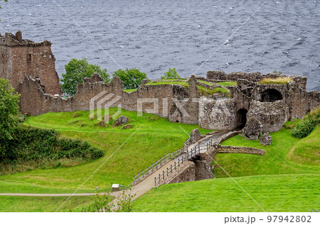 Ruins of Urquhart Castle - Loch Ness - Scotland 97942802