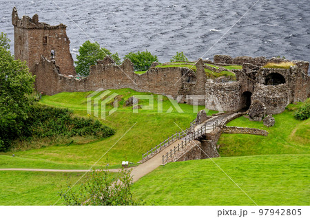 Ruins of Urquhart Castle - Loch Ness - Scotland Ruins of Urquhart Castle - Loch Ness - Scotland 97942805