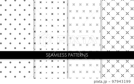 シンプルなパターンのセット 97943199