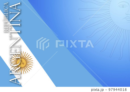 Drawing of the Argentina flag, space for text or images. Drawing of the Argentina flag, space for text or images. 97944018