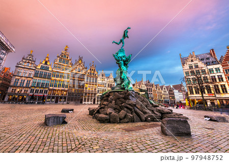 Antwerp, Belgium Cityscape Antwerp, Belgium Cityscape 97948752