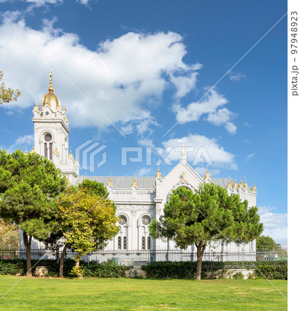 Bulgarian St. Stephen Church, or Sveti Stefan Kilisesi, a Bulgarian Orthodox church in Balat district, Istanbul, Turkey 97948923