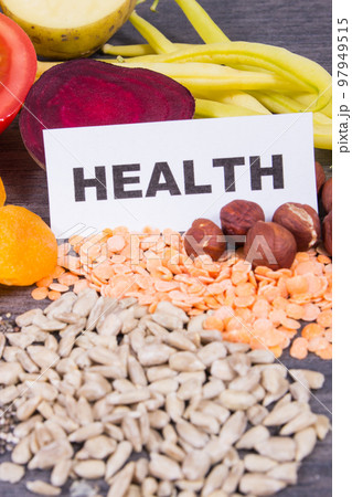 Inscription health with nutritious ingredients containing natural minerals and vitamin K 97949515
