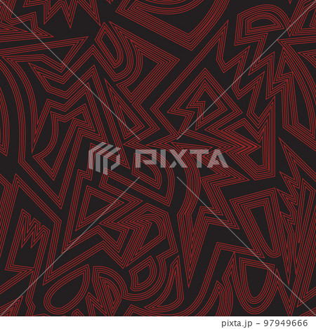 Red color tribal seamless pattern Red color tribal seamless pattern 97949666